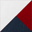 White/ Classic Navy/ Red swatch