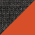 Black Shadow Heather/ Deep Orange swatch