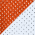 Deep Orange/ White swatch