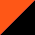 Hot Orange/ Black swatch