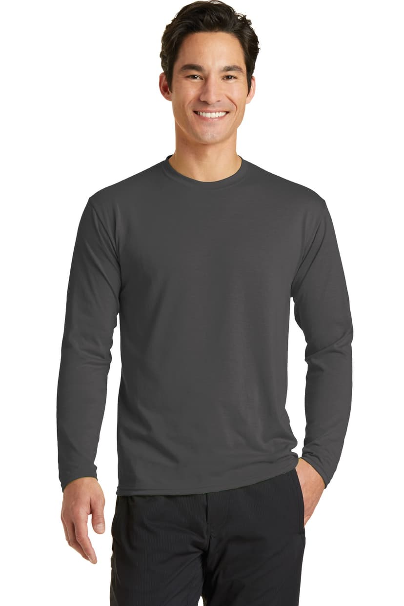 Port & Co Long Sleeve Performance Blend Tee. PC381LS