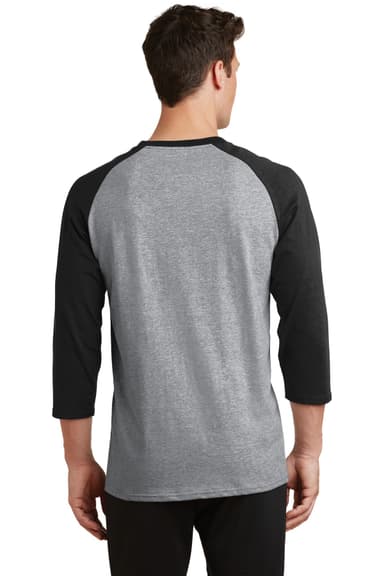 Port & Co Core Blend 3/4-Sleeve Raglan Tee. PC55RS