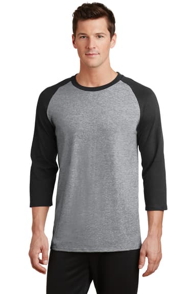Port & Co Core Blend 3/4-Sleeve Raglan Tee. PC55RS