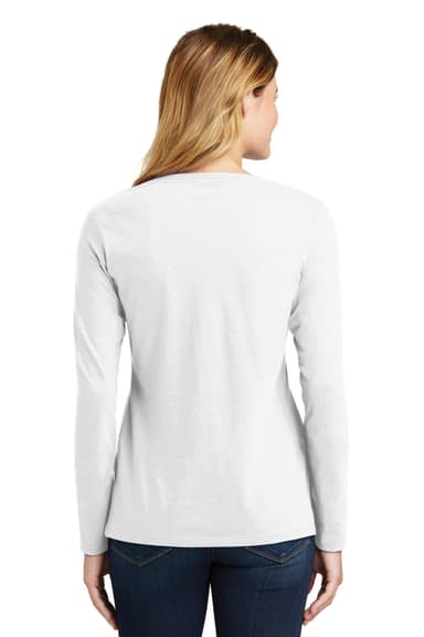 Port & Co Women's Long Sleeve Fan Favorite V-Neck Tee. LPC450VLS