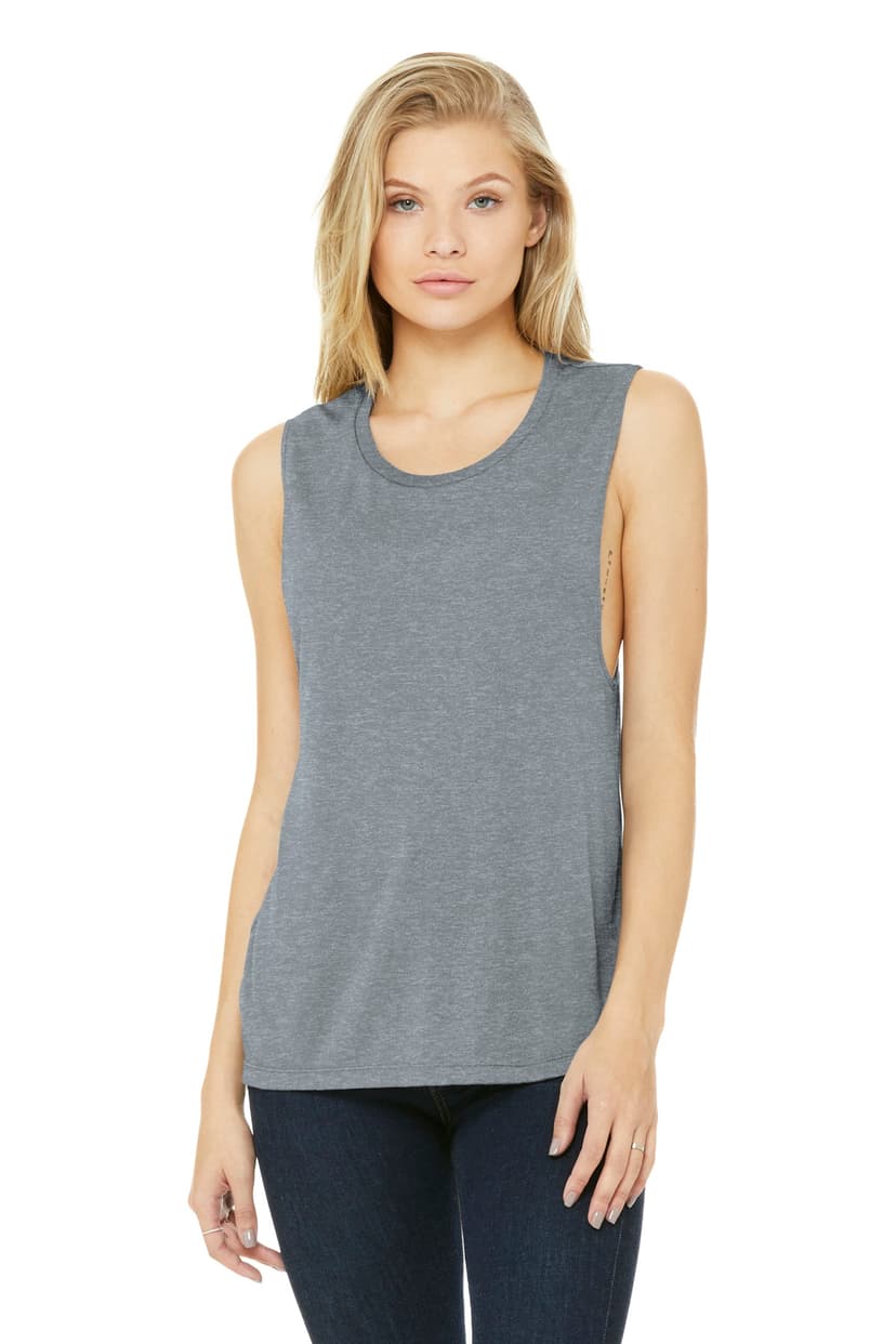 BELLA+CANVAS  Women's Flowy Scoop Muscle Tank. BC8803