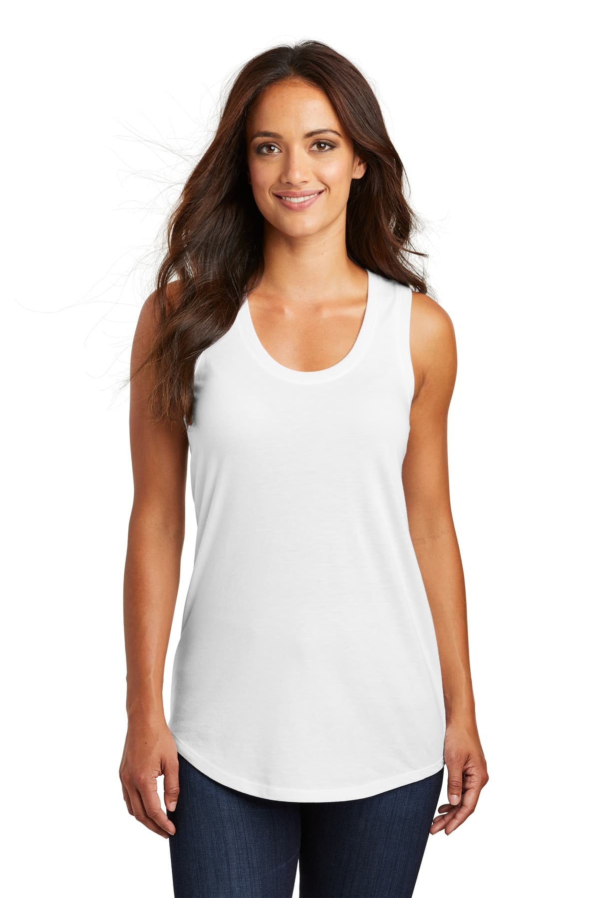 District  Women's Perfect Tri Racerback Tank. DM138L