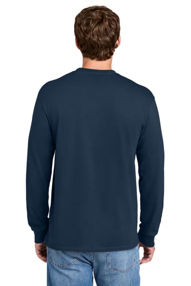 Port & Co Long Sleeve Essential Pocket Tee.  PC61LSP