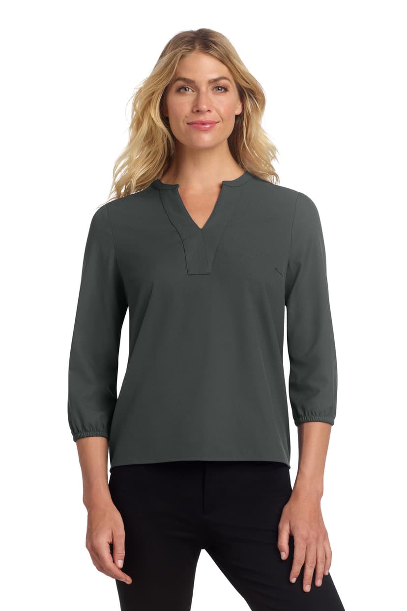 Mercer+Mettle Women's Stretch Crepe 3/4-Sleeve Blouse MM2011