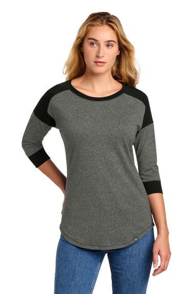 New Era  Women's Heritage Blend 3/4-Sleeve Baseball Raglan Tee. LNEA104