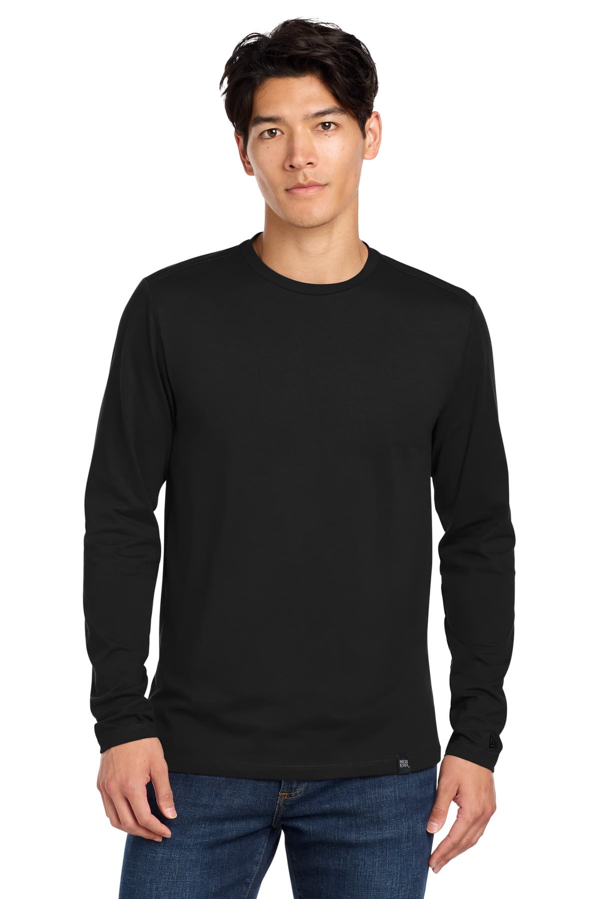 New Era  Heritage Blend Long Sleeve Crew Tee. NEA102