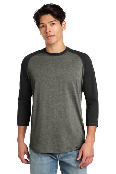 New Era  Heritage Blend 3/4-Sleeve Baseball Raglan Tee. NEA104