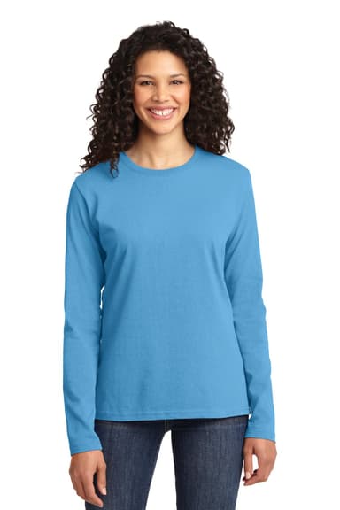 Port & Co Women's Long Sleeve Core Cotton Tee. LPC54LS