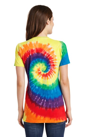 Port & Co Women's Tie-Dye V-Neck Tee. LPC147V