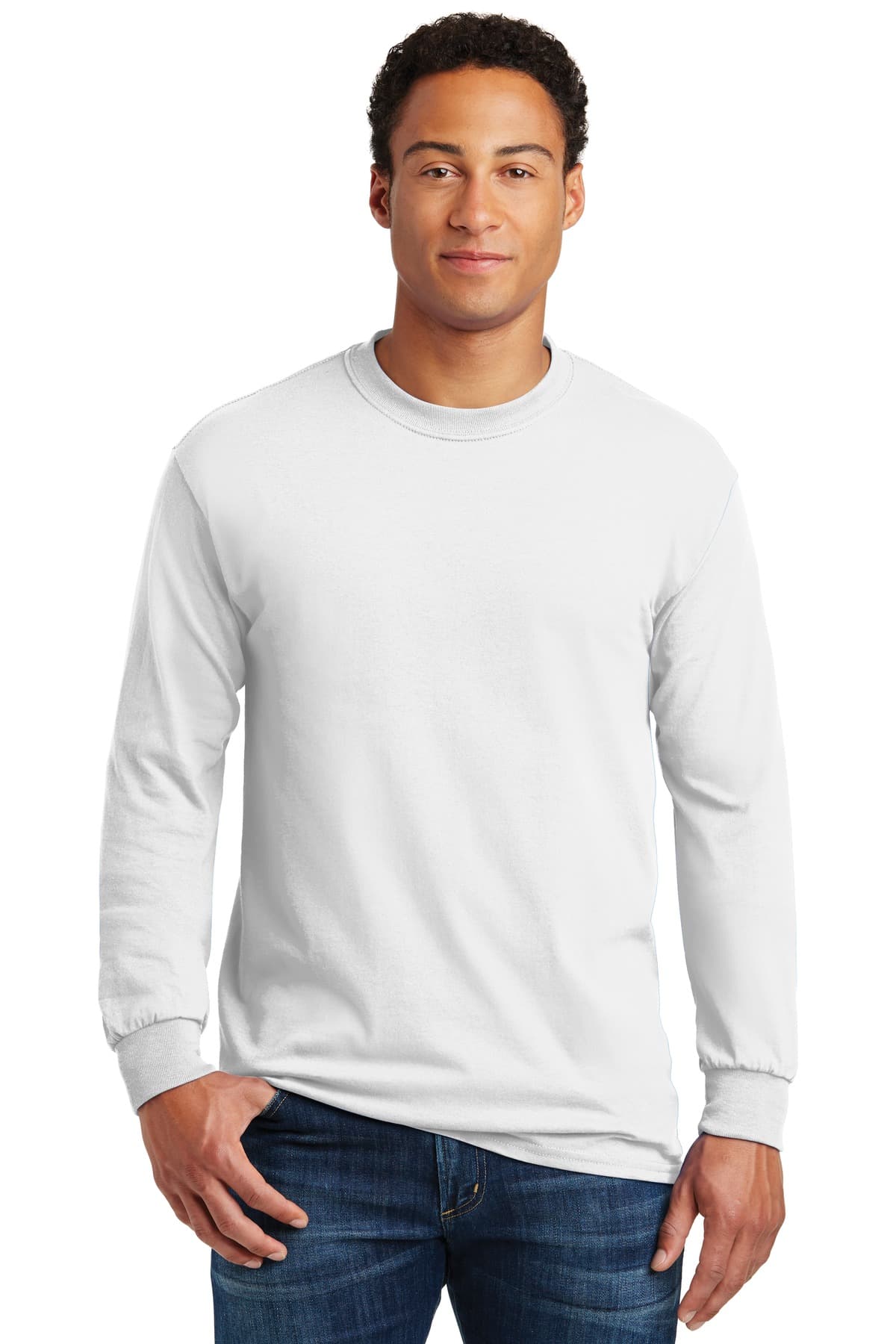 Gildan - Heavy Cotton 100% Cotton Long Sleeve T-Shirt. 5400