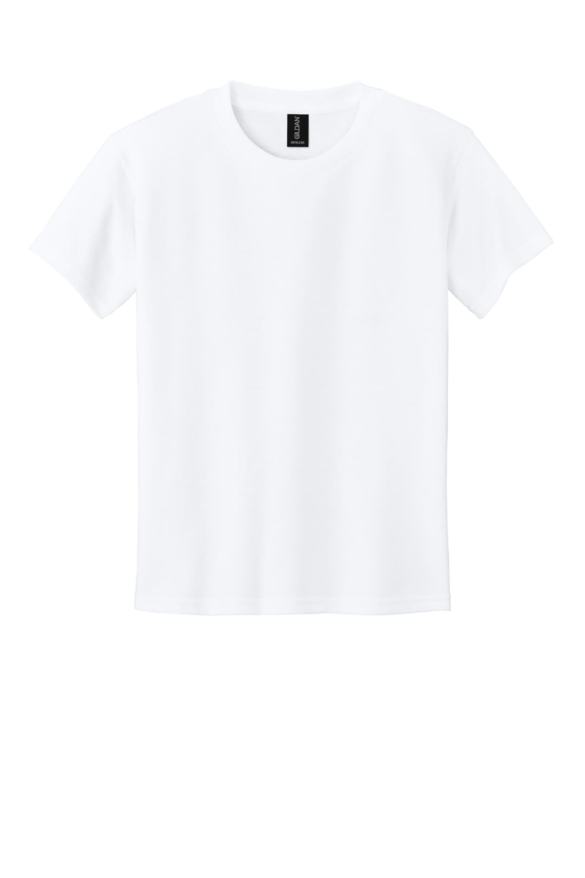 Gildan Youth DryBlend 50 Cotton/50 Poly T-Shirt. 8000B