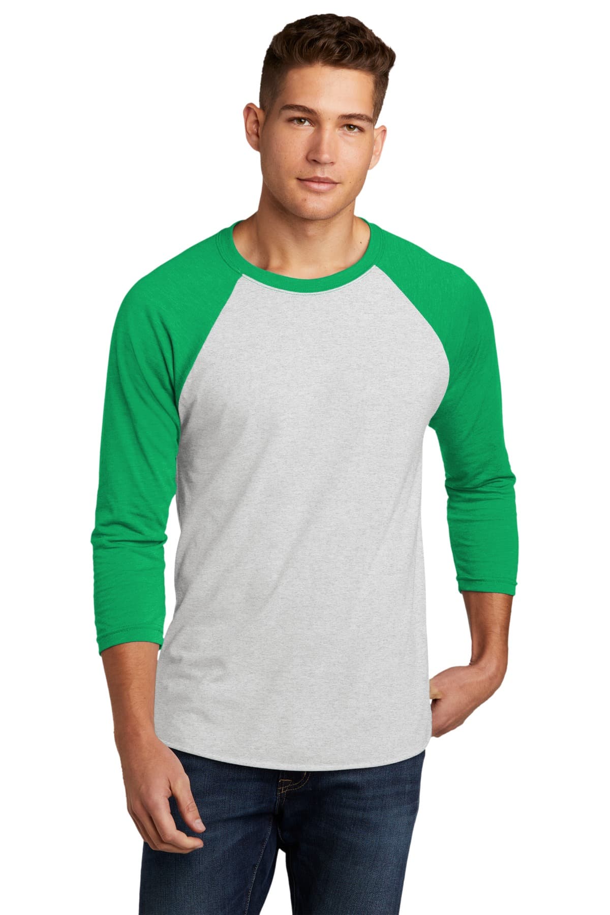 Next Level Apparel Adult Tri-Blend 3/4-Sleeve Raglan Tee. NL6051