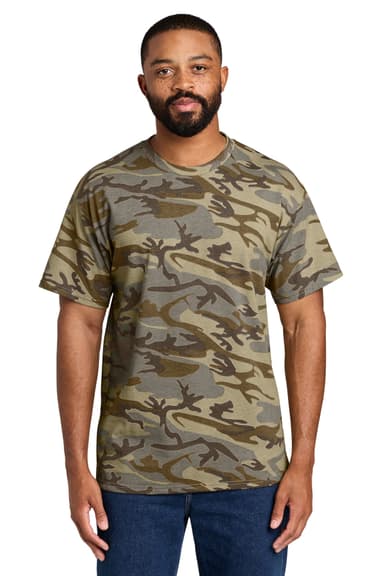 Port & Co Core Cotton Camo Tee. PC54C