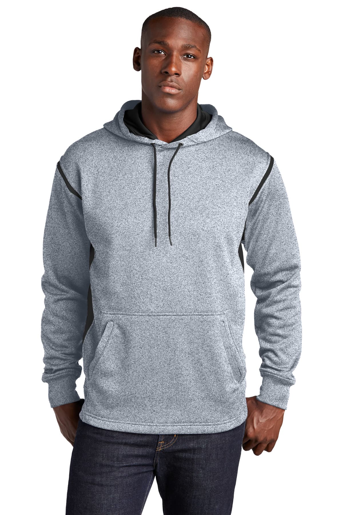 Sport-Tek Tech Fleece Colorblock Hooded Sweatshirt. F246