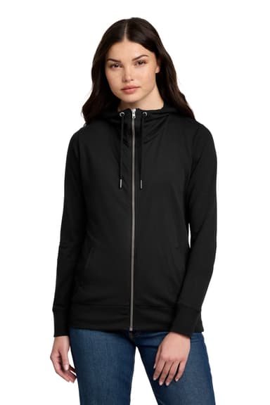 District Women's Featherweight French Terry Full-Zip Hoodie DT673
