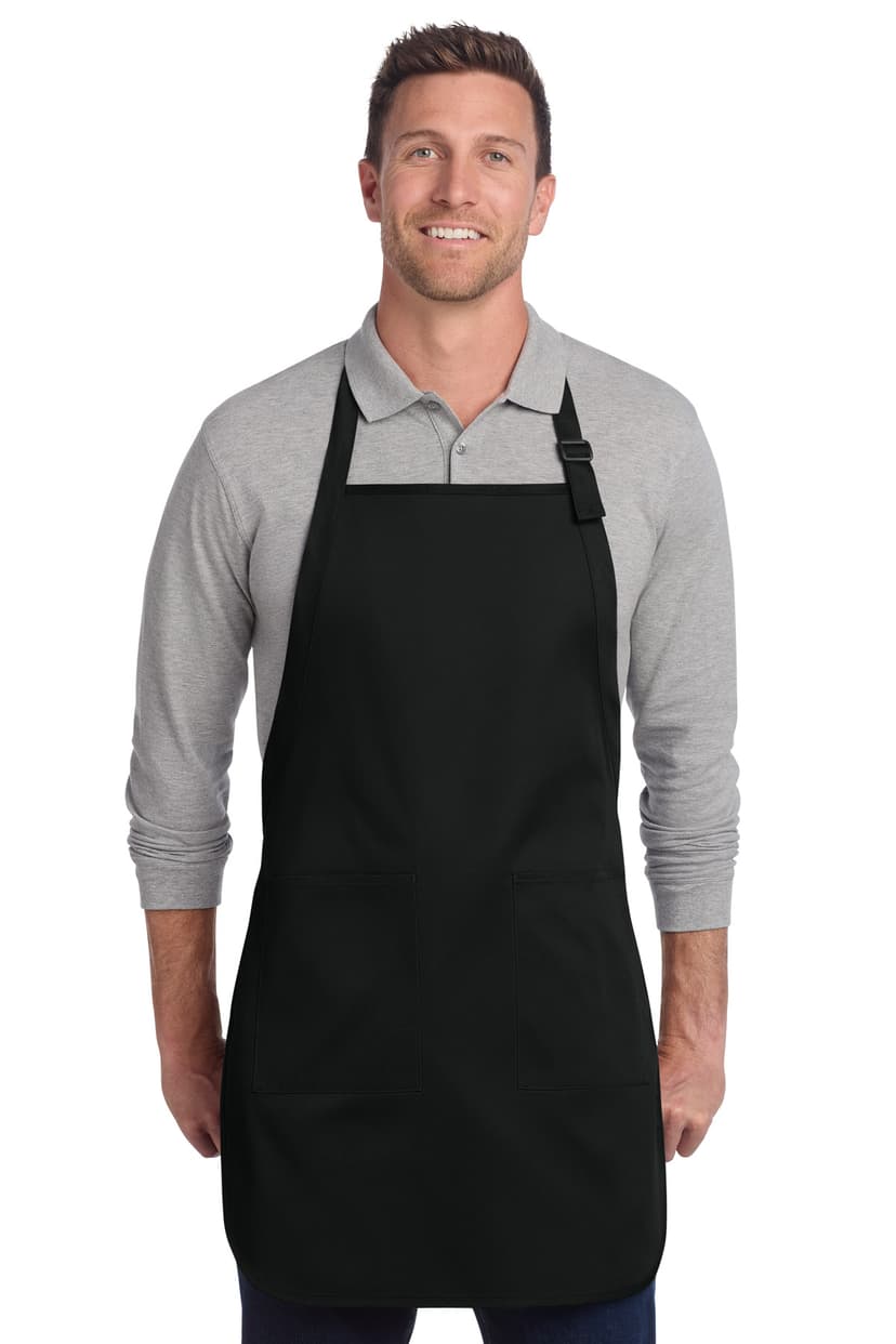 Port Authority Full-Length Two-Pocket Bib Apron. A600