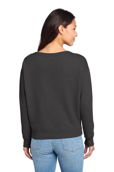 Port & Co Women's Beach Wash Garment-Dyed V-Neck Sweatshirt LPC098V