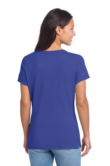 Port & Co Women's Beach Wash Garment-Dyed V-Neck Tee LPC099V