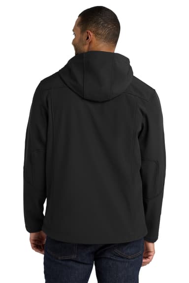 Port Authority Textured Hooded Soft Shell Jacket. J706
