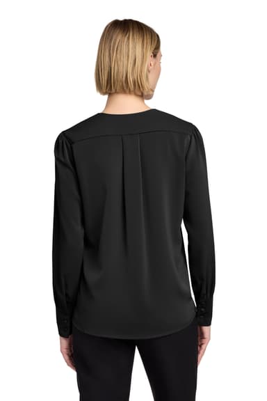 Brooks Brothers Women's Open-Neck Satin Blouse BB18009