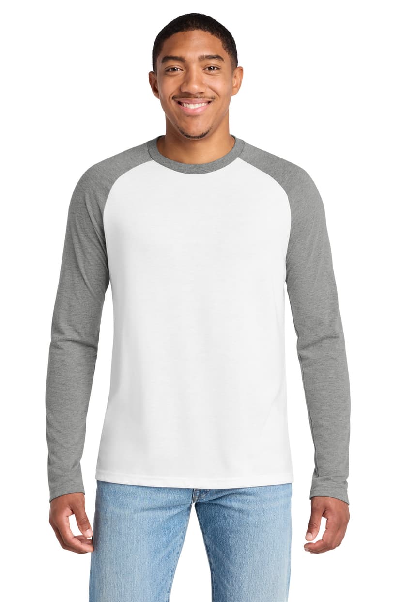 Allmade Unisex Tri-Blend Long Sleeve Colorblock Raglan AL6009