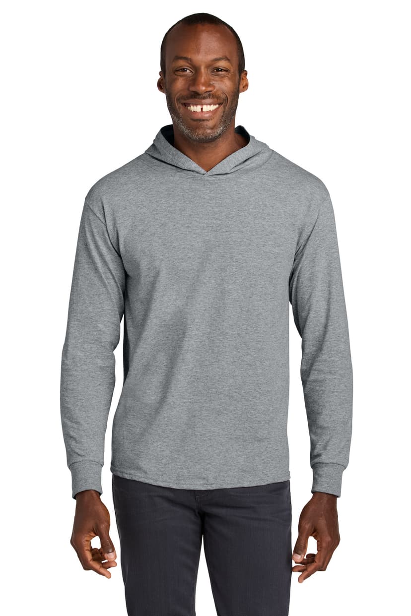 Jerzees Classics Unisex Cotton Long Sleeve Hooded T-Shirt 363LH