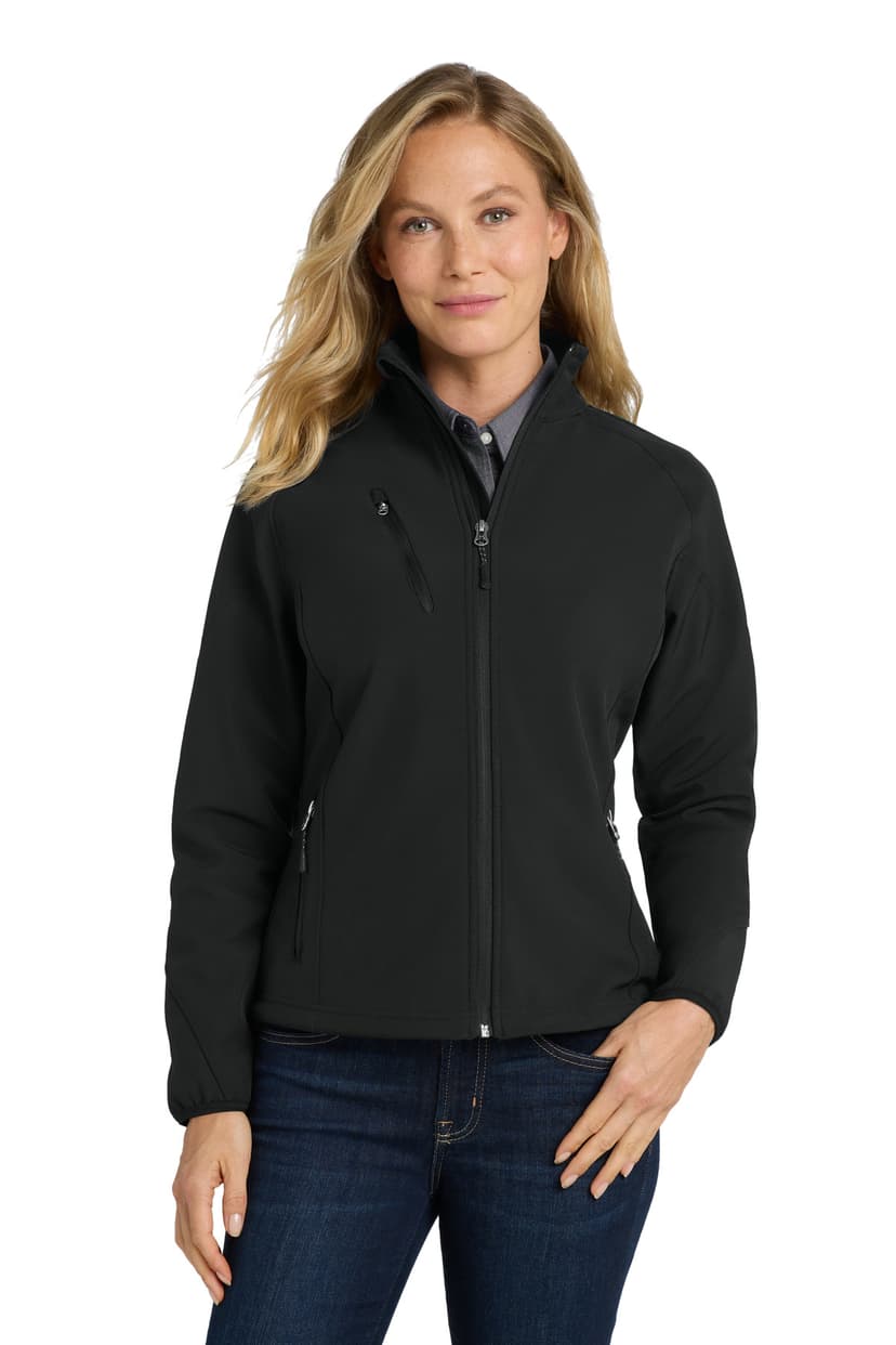 Port Authority Women's Textured Soft Shell Jacket. L705