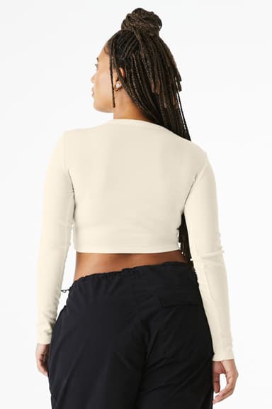 BELLA+CANVAS Women's Micro Rib Long Sleeve Baby Tee BC1501